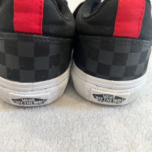 Vans Boys Size 2.5 Low Top Canvas Seldan Check Shoes Sneakers Skateboarding - Picture 8 of 12